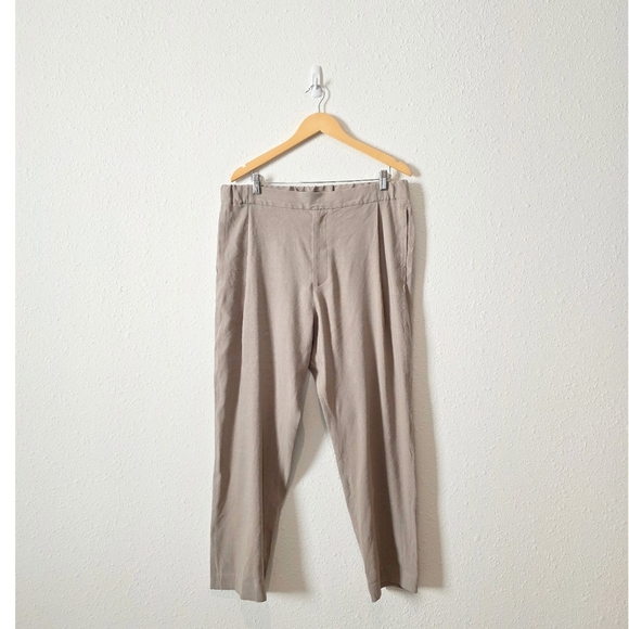 Eyn Vas Gray Linen Eucalpytus Trouser Pants L - Picture 4 of 13